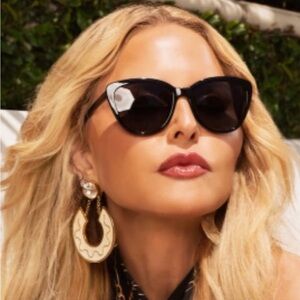 RACHEL ZOE “NINA” BLACK CAT EYE SUNGLASSES